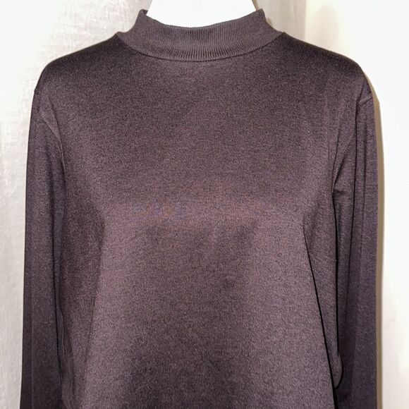 cozecore 2X for Old Navy Plum Wine Cropped Crewneck Fleece Pullover Sweatshirt - Picture 3 of 11